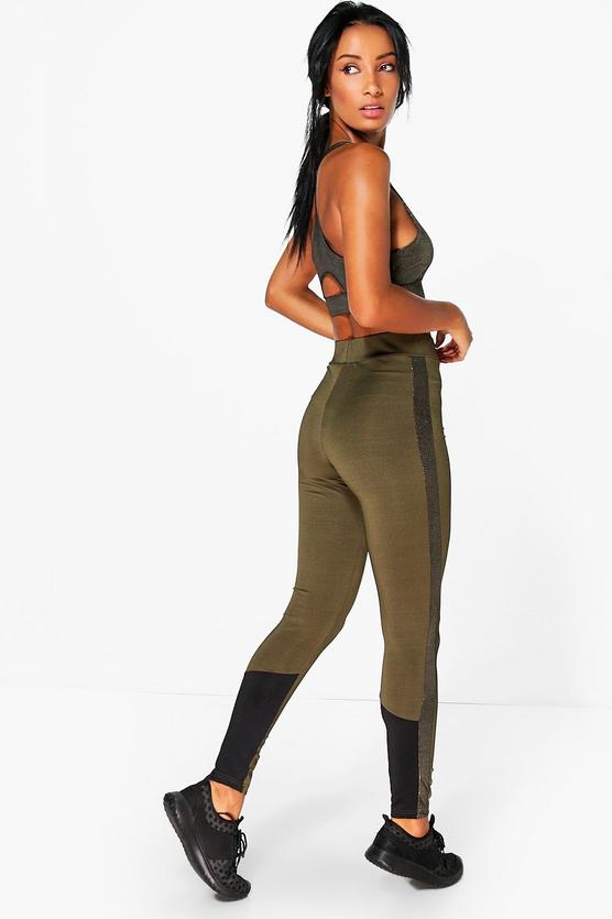 Lucy FIT Metalic Panel Running Leggings